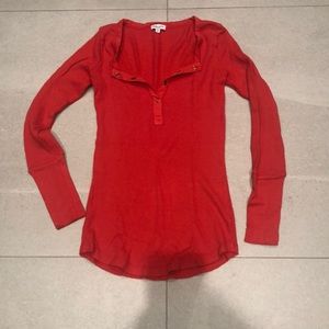 Splendid waffle knit top